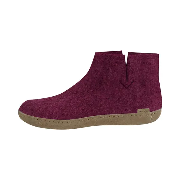 Glerups Laars Met Leren Zool-Cranberry-36 thumbnail
