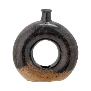 Bloomingville Vase Keramik Braun Baldvin