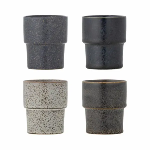 Bloomingville Ewan Tasse Schwarz, Blau, Braun, Grau Universal 4 Stück(e) thumbnail