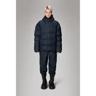 Rains Unisex. 15120 Alta Puffermantel Navy (Xl), Lässig, Polyester, Marine