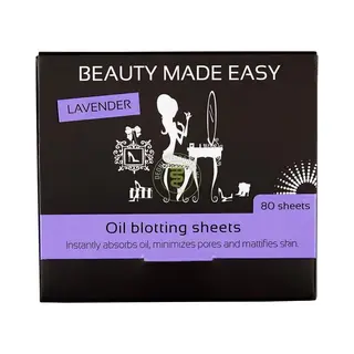 Beauty Made Easy Lavender Oil Blotting Sheets