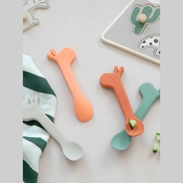 Done By Deer Lalee Lepel Set Papaya 2 Stuks thumbnail