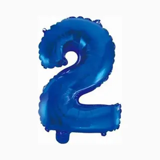 Wefiesta We Fiesta Folie 2 Ballon Blauw 41 Cm