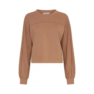 Msch Copenhagen Msch Briena Slit Sweatshirt Toasted Coconut