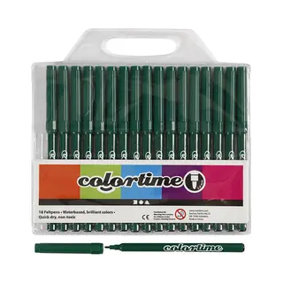 Creativ Company 373558 markeerstift 18 stuk(s) Kogelpunt Donkergroen