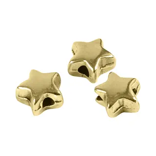 Creativ Company 69094 beads Star bead Metal Gold 3 pc(s)