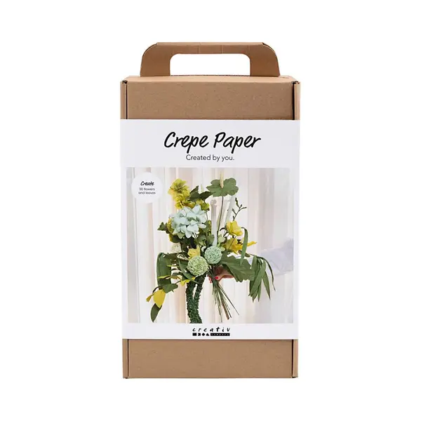 Creativ Company 977776 crêpepapier Donkergroen, Groen, Lichtgroen, Wit thumbnail