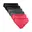 Zwart/Grijs/Roze - 6 pack