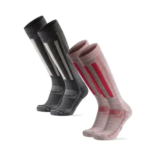 Danish Endurance Skisokken - Van Merino Wol - Meerkleurig - 39-42 - 2-pack