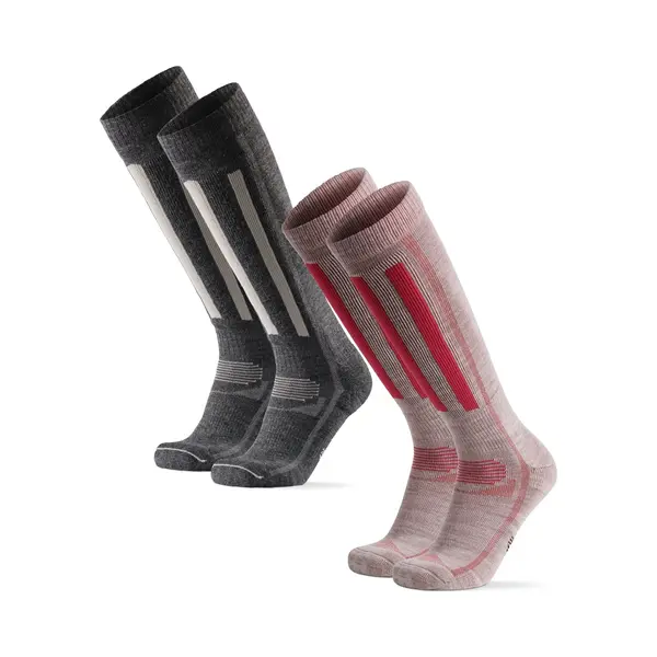 Danish Endurance Skisokken - Van Merino Wol - Meerkleurig - 39-42 - 2-pack thumbnail