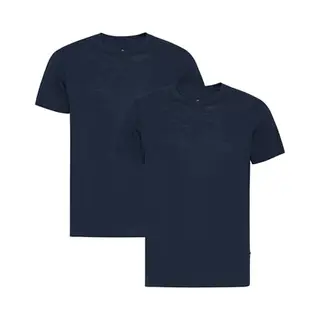 Danish Endurance 100% Merino Wol Thermo T-shirt - Voor Heren - Marineblauw - 2 Pack - Maat Xl
