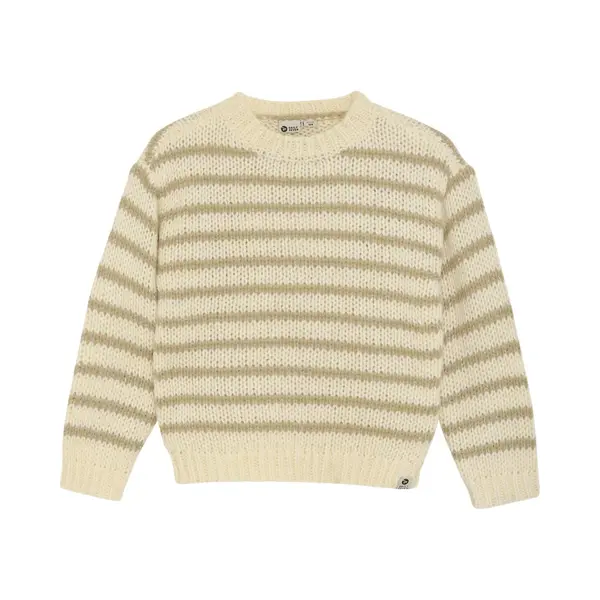DAILY7 Knitted Sweater Stripe Truien & Vesten Meisjes - Sweater - Hoodie - Vest- Multi - Maat 116 thumbnail
