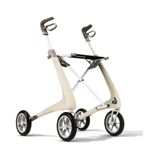 By Acre Rollator Carbon Ultralight ByAcre | De Meest Lichte Rollator Ter Wereld | Creme - 4.8 Kg