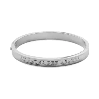 Lucleon Arie Zilverkleurige Ad Astra Bangle-armband