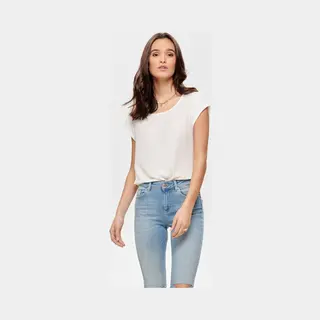 Only 15142784 Top Korte mouw Elastaan, Polyester