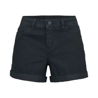 Noisy May Be Lucy Fold Shorts Black