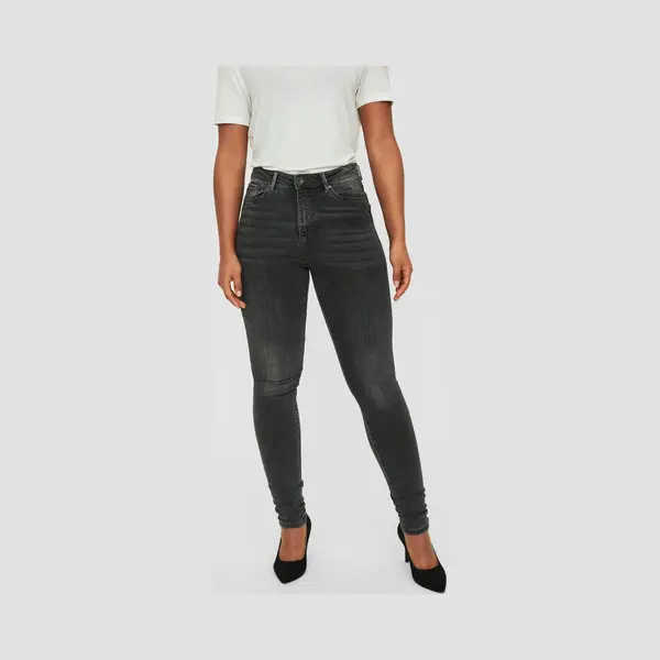 Vero Moda 10201804-Gris/Dark Grey Denim-L Grau thumbnail
