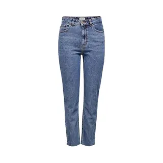 Only Female Straight-Fit Jeans Onlemily Hohe Taille Gerade Geschnitten Verkürzt Jeans