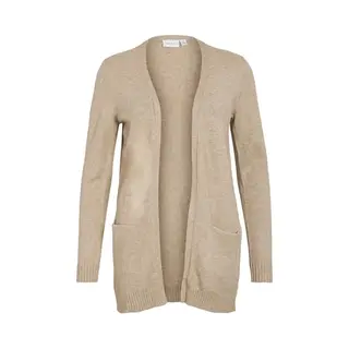 Vila Gebreid Vest 'VIRil' Lichtbeige