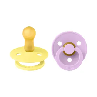 Bibs Colour 2 Pack Latex Size 2 Sunshine/Violet Sky 2 Pcs