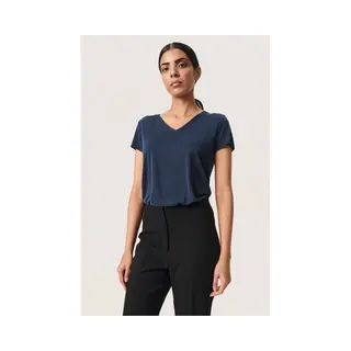 Women's V-neck T-shirt Soaked In Luxury Columbine