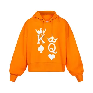 Sisters Point Hike-s.hood Dames Trui - Orange/White - Maat S