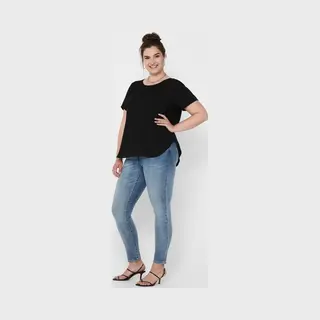 ONLY Nur 15218353 Oberteil (Bekleidung) Rundhalsausschnitt Kurze Ärmel Elasthan, Polyester