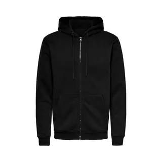 Only And Sons Sceres Life Zip Thr. Hoodie Kapuzenjacke Schwarz In S