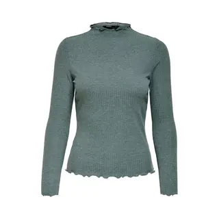 Only 15180040 Lange mouwen Elastaan, Polyester, Viscose