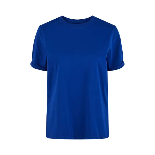 Pieces Rundhalsshirt "Pcria Ss Fold Up Solid Tee Noos Bc" thumbnail