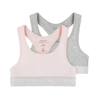 Name It Bh Grijs Gemêleerd / Pastelroze / Zilver