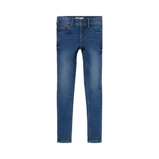 Name It Mädchen Nkfpolly Dnmtax Noos Pant Hose, Medium Blue Denim, 158 Eu