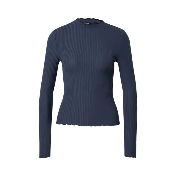 Only, Damen, Blusen, Onlemma L/S High Neck Top Noos Jrs, Blau, (M) thumbnail