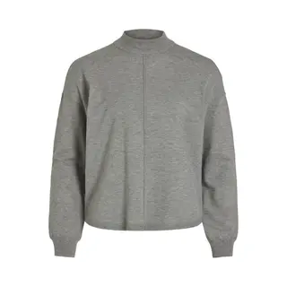 Vila Trui Viamanda L/s Knit Top 14105037 Light Grey Mela/melange Dames Maat - S