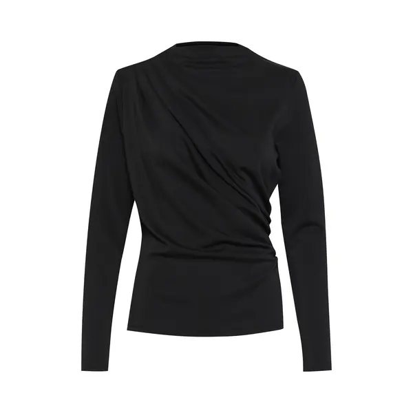 My Essential Wardrobe Blouse 'Helle' Zwart thumbnail