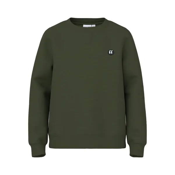 Name It Sweatshirt 'NKMVimo' Donkergroen / Wit thumbnail
