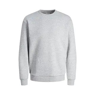 Jack & Jones Jjebradley Sweatshirt Met Ronde Hals Voor Heren, Lichtgrijs, Xl