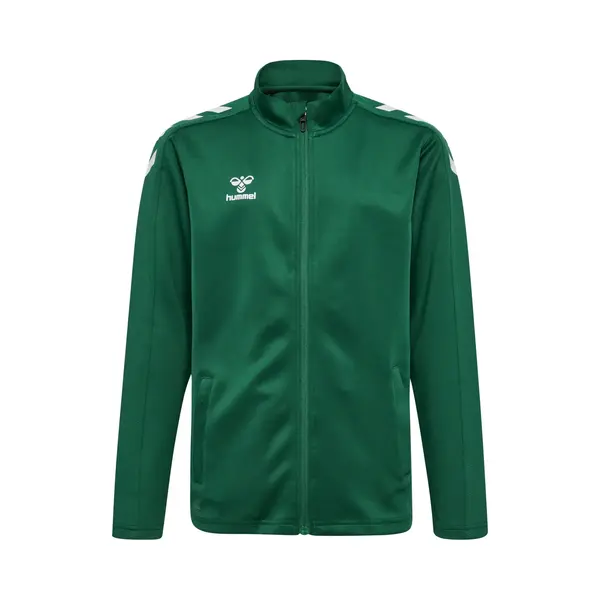 Hummel HmlCORE Xk Poly Zip Sweat Kids, Evergreen, 176 thumbnail