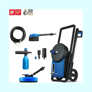 Nilfisk Excellent 180-12 Smart Assistant – Hogedrukreiniger Met 180 Bar Druk, 12 M Slang, Smart Assistant Display, Terrasreiniger, Roterende Borstel