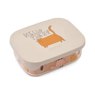 Liewood Arthur Tritan Lunchbox Brotdose Cats And Dogs / Sandy