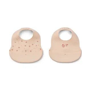 Liewood Set Van 2 Slabbetjes Ember Rozen
