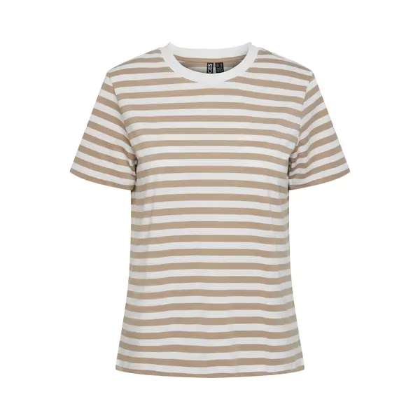 Pieces Shirt 'Ria' Bruin / Wit thumbnail