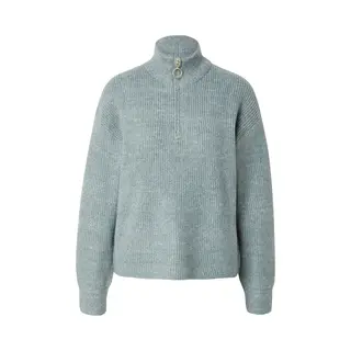 Only Strickpullover Onltokyo Solid L/S Zip Pullover Knt Noos