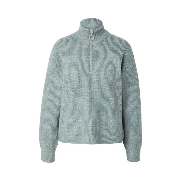 Only Trui Onltokyo Solid L/s Zip Pullover Knt 15317865 Balsem Green Dames Maat - S thumbnail