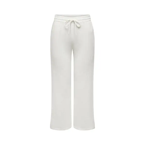 Jacqueline De Yong Broek Jdytheis Life Wide Slit Pant Wvn No 15271020 Cloud Dancer Dames Maat - W30 X L32 thumbnail