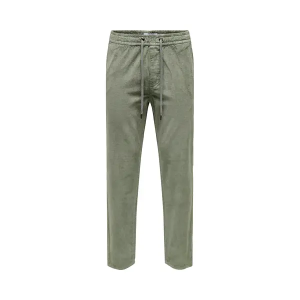Only And Sons Onslinus Tap Corduroy 0185 Trousers Noos Cloth Trousers Green thumbnail