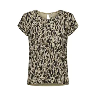 Only T-shirt Onlvigga S/s Aop Top Box Jrs 15317118 Trench Coat/hills Grap Dames Maat - L