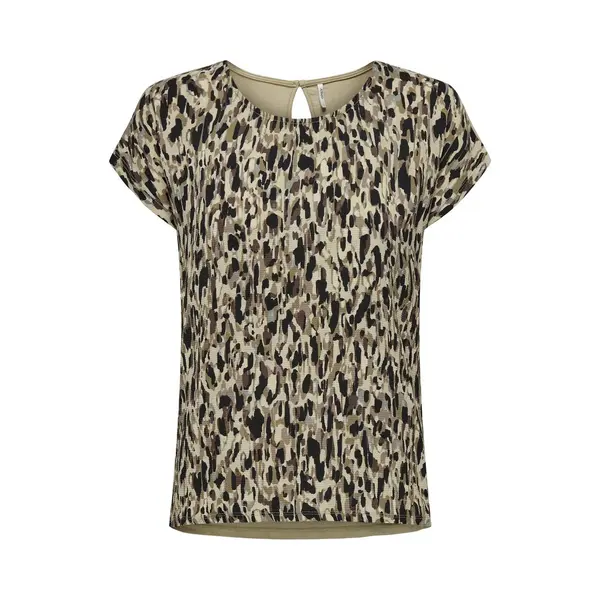Only T-shirt Onlvigga S/s Aop Top Box Jrs 15317118 Trench Coat/hills Grap Dames Maat - L thumbnail