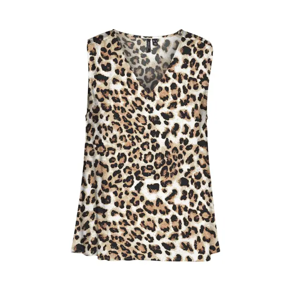 Vero Moda - Vmeasy Joy S/L V-Neck Top Wvn Ga - Dames - Blouses thumbnail