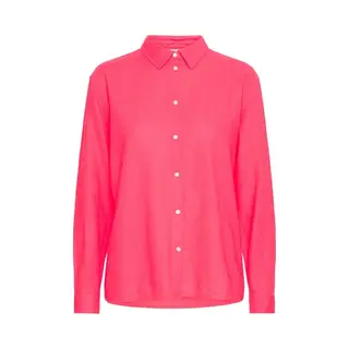 Ichi, Damen, Hemden, Linno, Rot, (36)